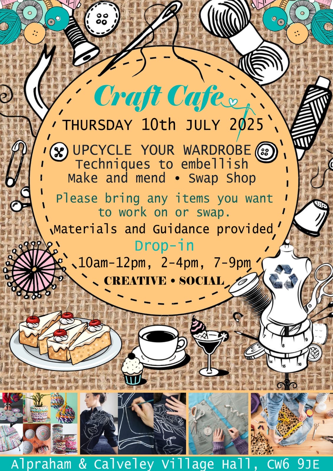 Craft Cafe – www.acvillagehall.co.uk